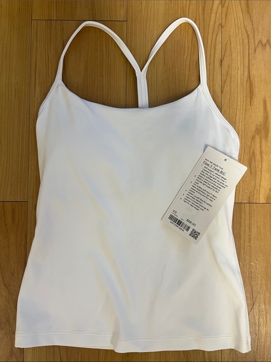 lululemon athletica Tops - lululemon athletica White Strappy Built-In Bra Tank